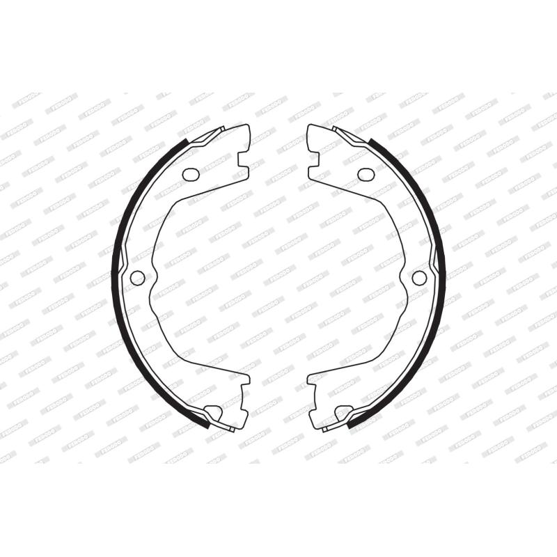Jeu de mâchoires de frein, frein de stationnement FERODO FSB658 - Visuel 1