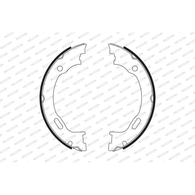 Jeu de mâchoires de frein, frein de stationnement FERODO FSB662 - Visuel 1