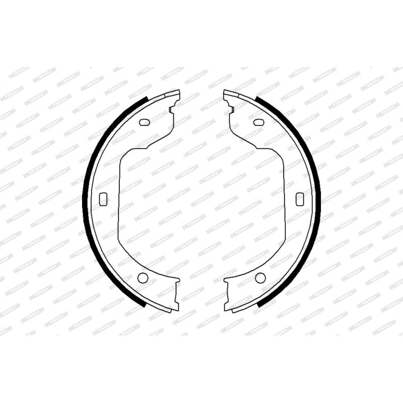 Jeu de mâchoires de frein, frein de stationnement FERODO FSB668 - Visuel 1