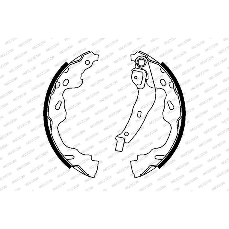 Jeu de mâchoires de frein FERODO FSB672 - Visuel 1