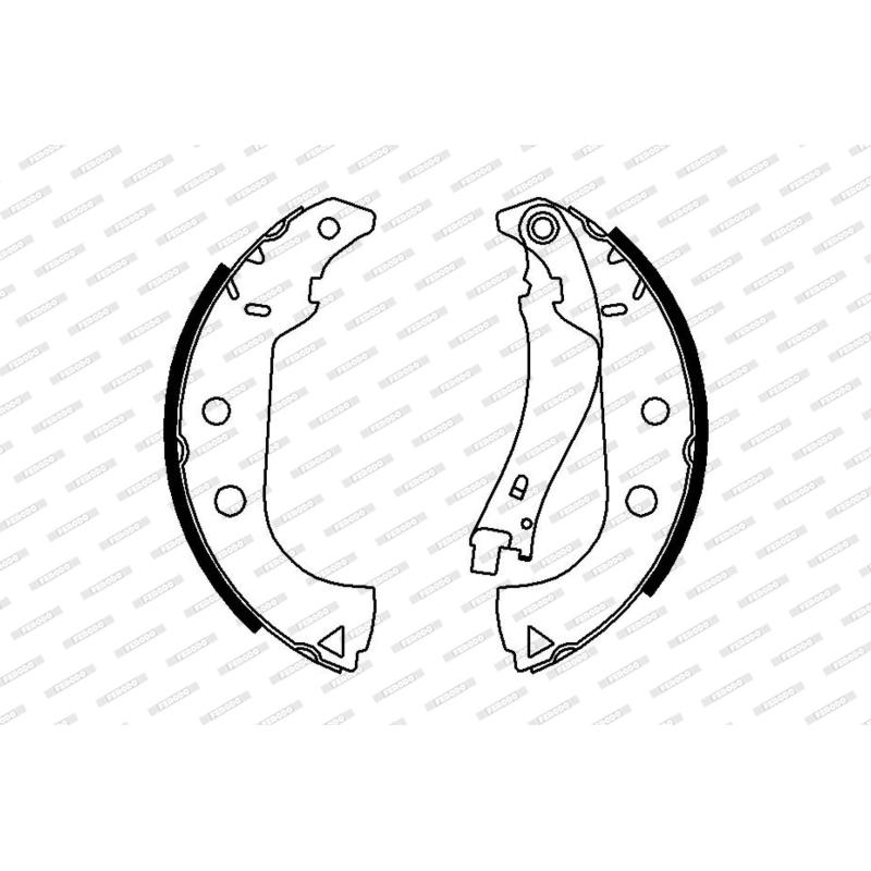 Jeu de mâchoires de frein FERODO FSB675 - Visuel 1