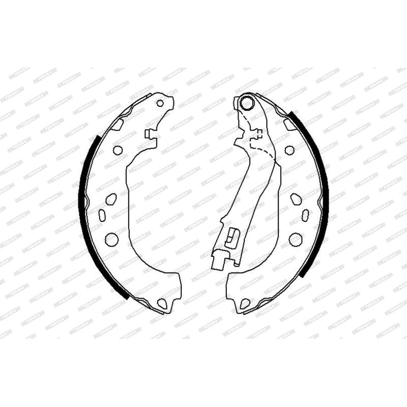 Jeu de mâchoires de frein FERODO FSB676 - Visuel 1