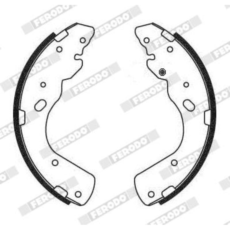 Jeu de mâchoires de frein FERODO FSB684 - Visuel 1