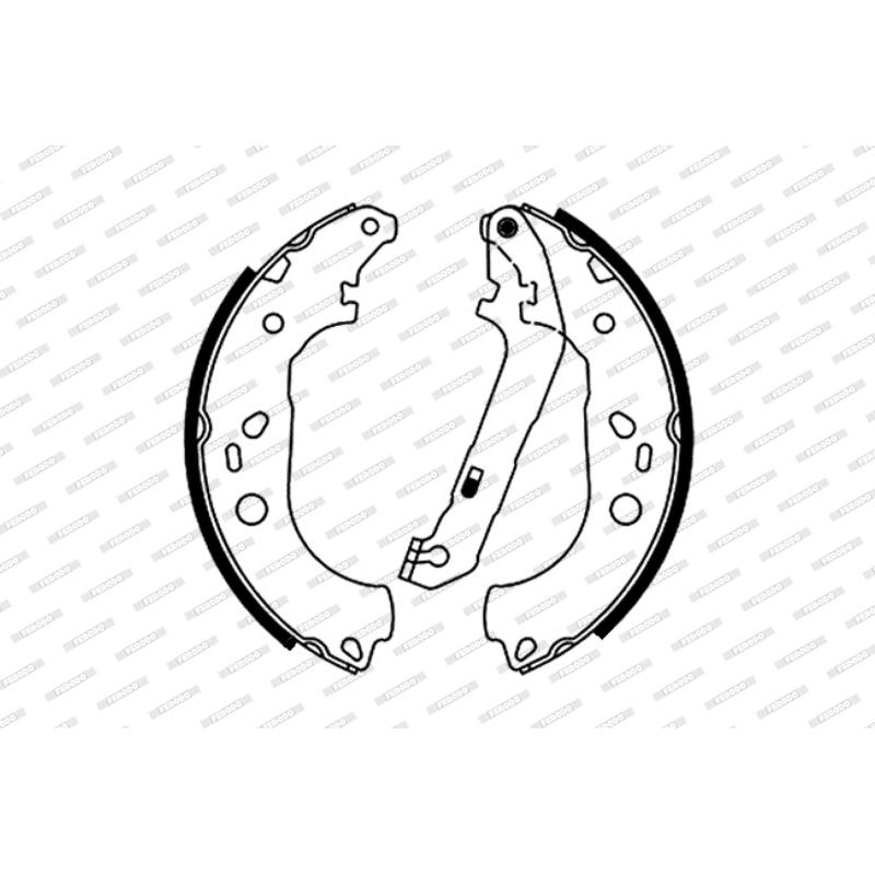 Jeu de mâchoires de frein FERODO FSB687 - Visuel 1