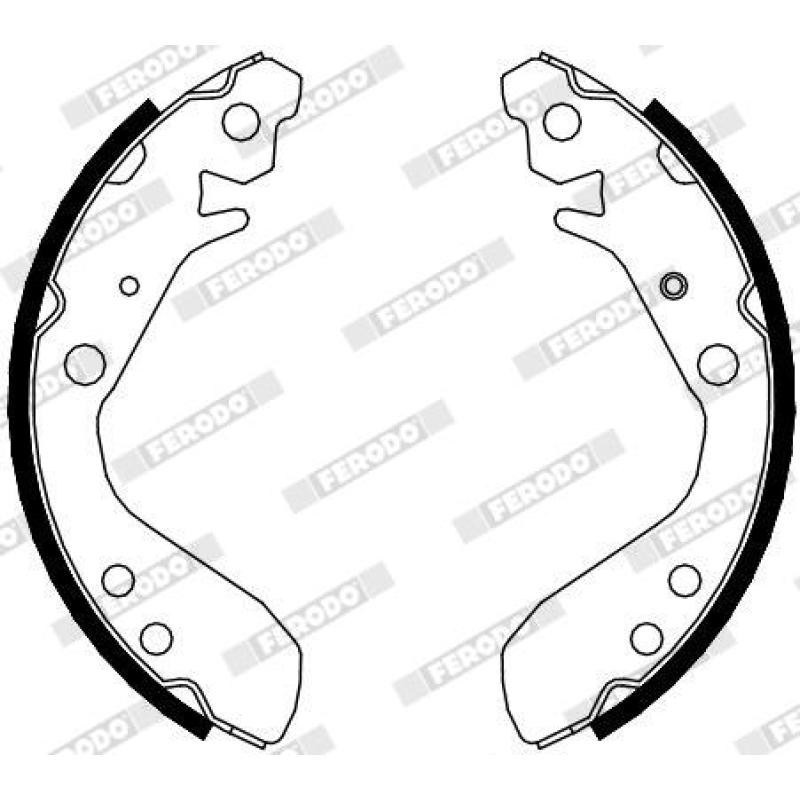 Jeu de mâchoires de frein FERODO FSB689 - Visuel 1