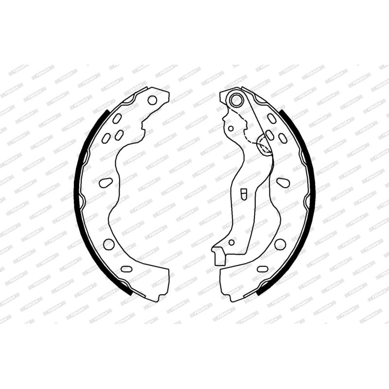 Jeu de mâchoires de frein FERODO FSB691 - Visuel 1