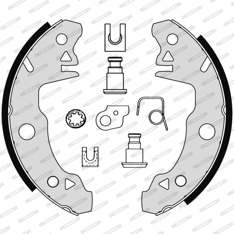 Jeu de mâchoires de frein FERODO FSB72 - Visuel 1