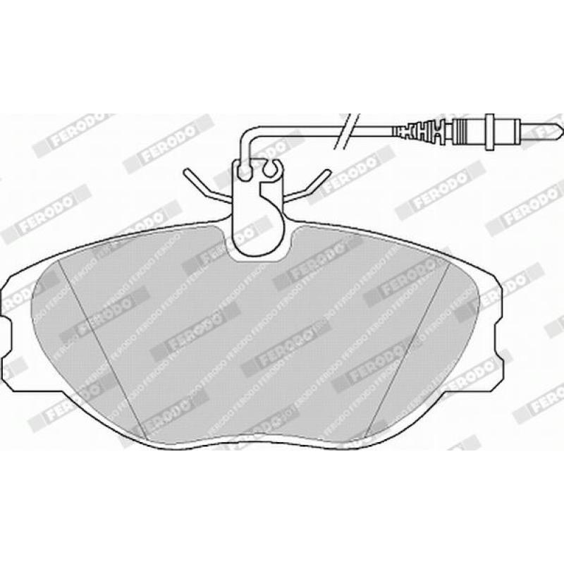 Jeu de 4 plaquettes de frein avant FERODO FVR1000 - Visuel 2