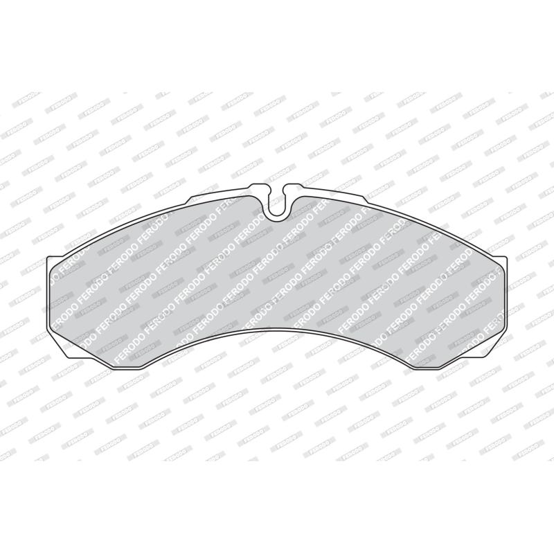 Jeu de 4 plaquettes de frein avant FERODO FVR1102 - Visuel 1