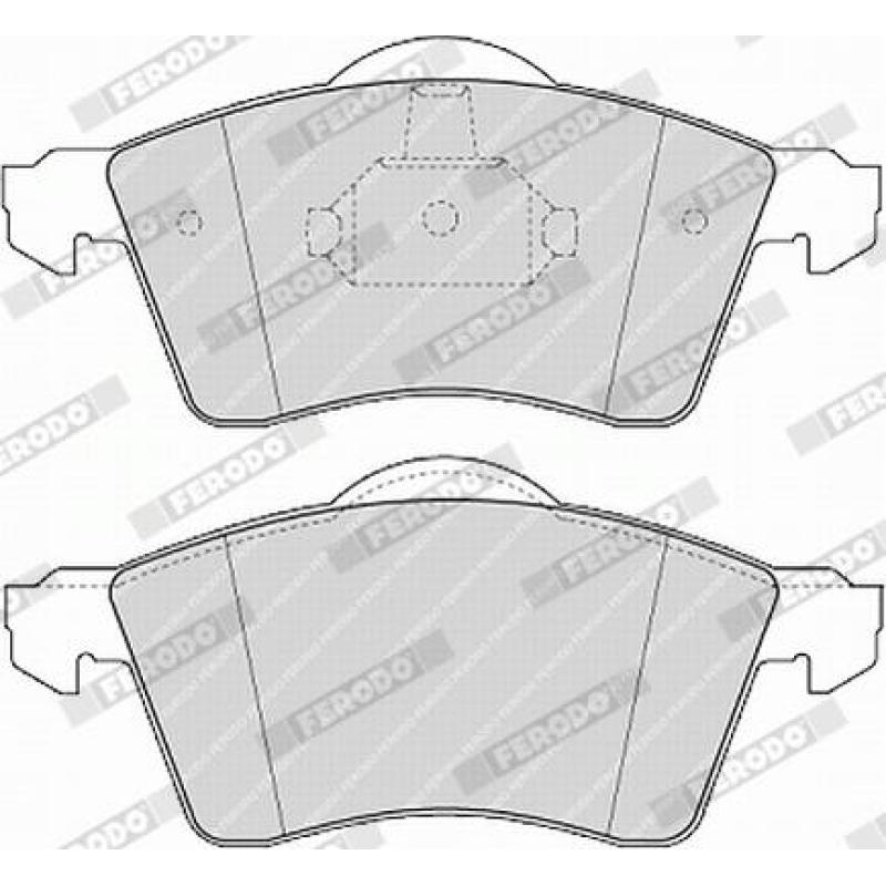 Jeu de 4 plaquettes de frein avant FERODO FVR1163 - Visuel 2