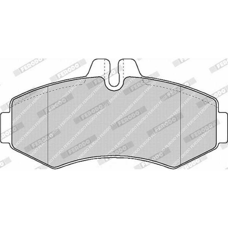 Jeu de 4 plaquettes de frein avant FERODO FVR1304 - Visuel 1