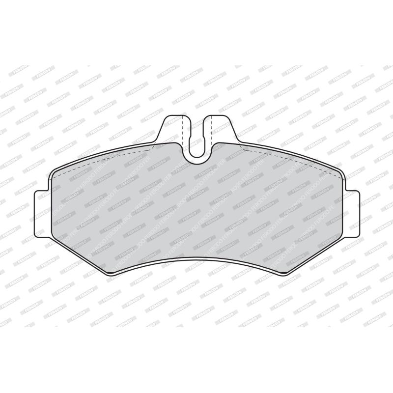 Jeu de 4 plaquettes de frein arrière FERODO FVR1306 - Visuel 1