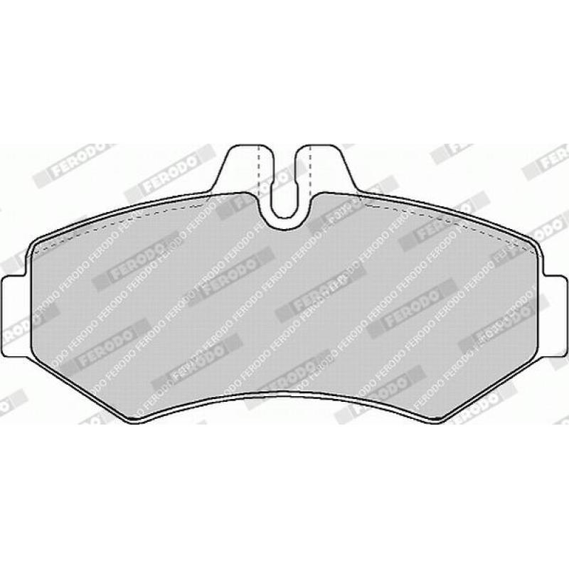 Jeu de 4 plaquettes de frein arrière FERODO FVR1306 - Visuel 2