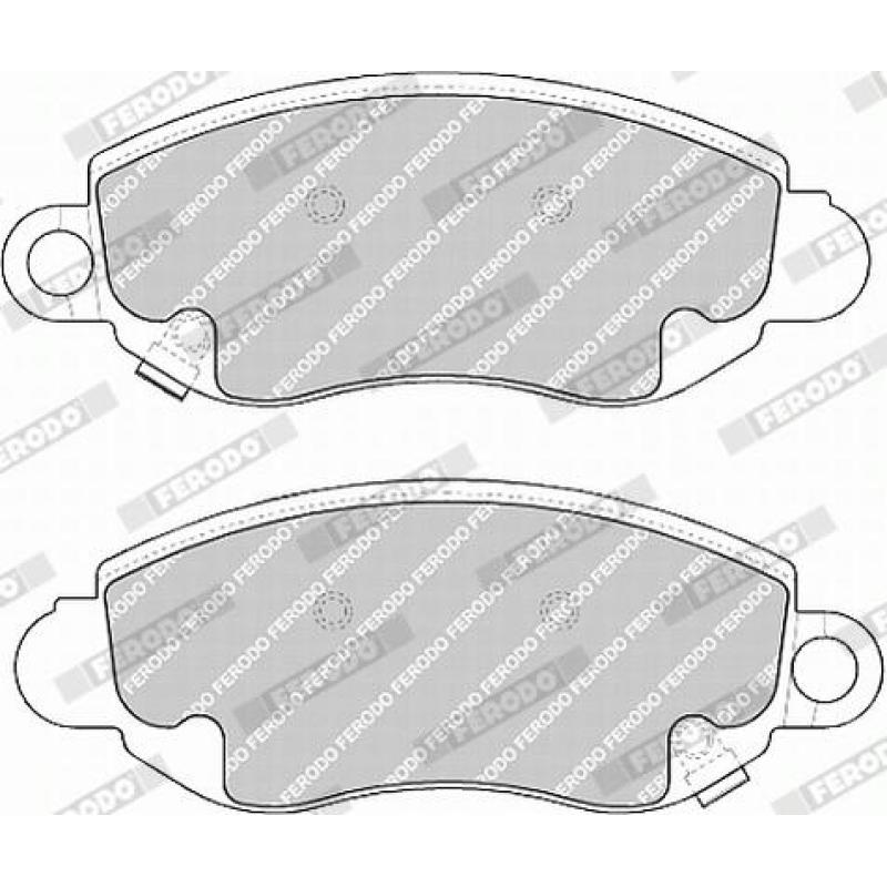 Jeu de 4 plaquettes de frein avant FERODO FVR1381 - Visuel 2