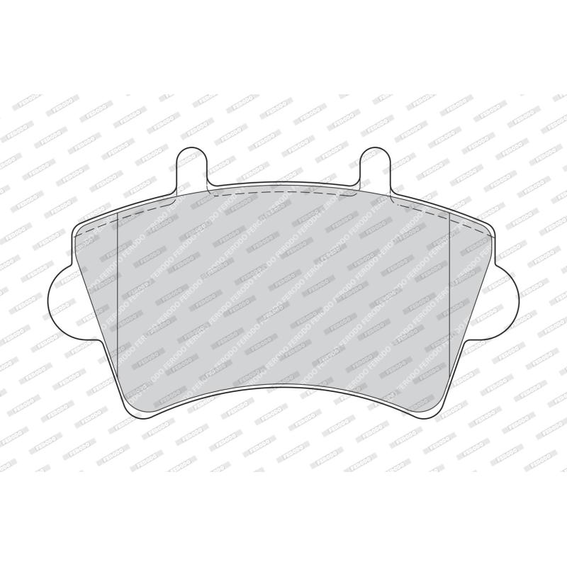Jeu de 4 plaquettes de frein avant FERODO FVR1452 - Visuel 1