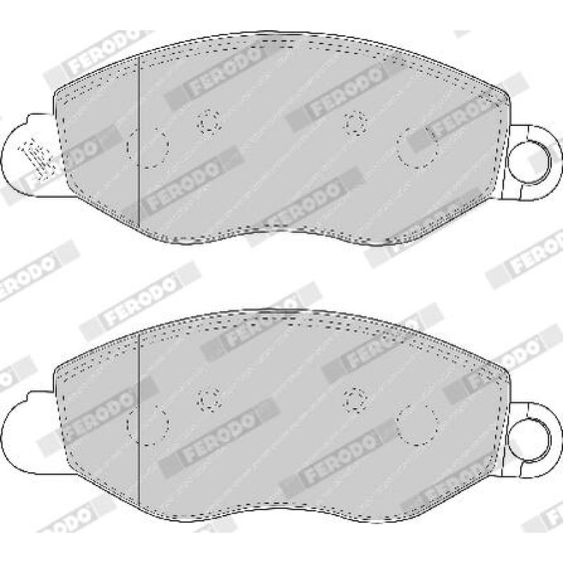 Jeu de 4 plaquettes de frein avant FERODO FVR1461 - Visuel 2