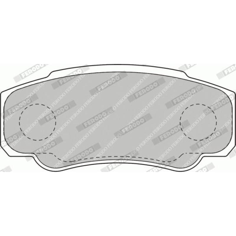 Jeu de 4 plaquettes de frein arrière FERODO FVR1480 - Visuel 2