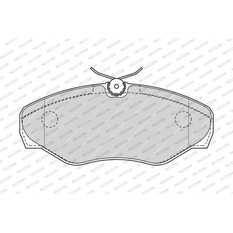 Jeu de 4 plaquettes de frein avant FERODO FVR1515 - Visuel 1