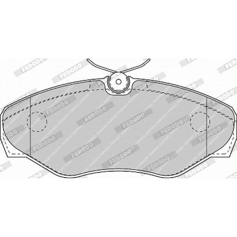 Jeu de 4 plaquettes de frein avant FERODO FVR1515 - Visuel 2