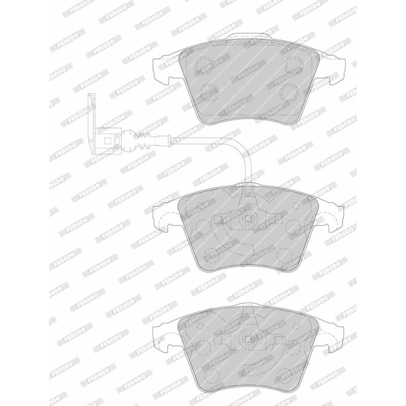 Jeu de 4 plaquettes de frein avant FERODO FVR1642 - Visuel 2