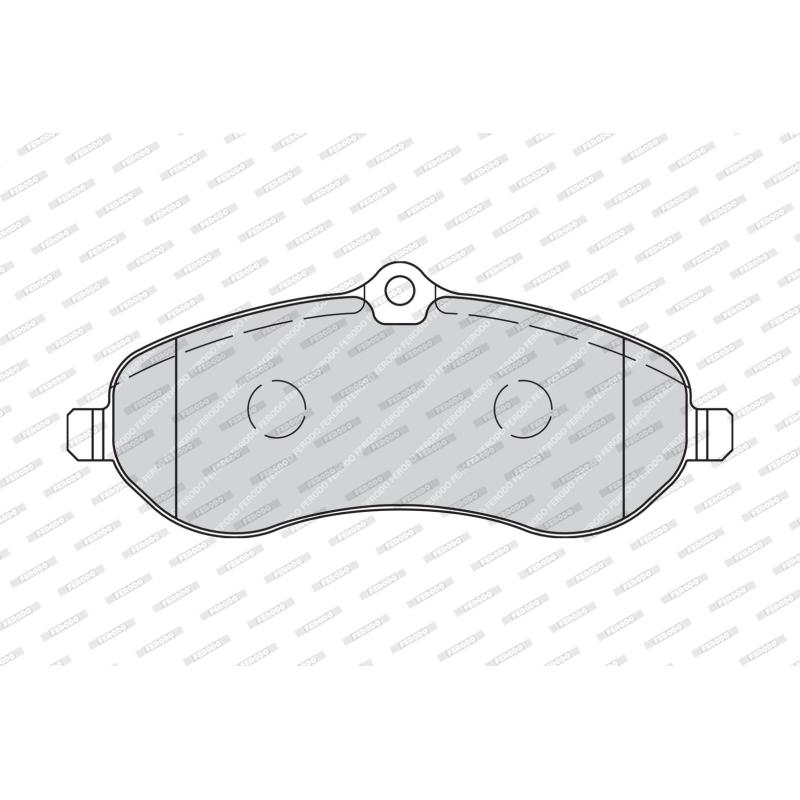 Jeu de 4 plaquettes de frein avant FERODO FVR1771 - Visuel 1