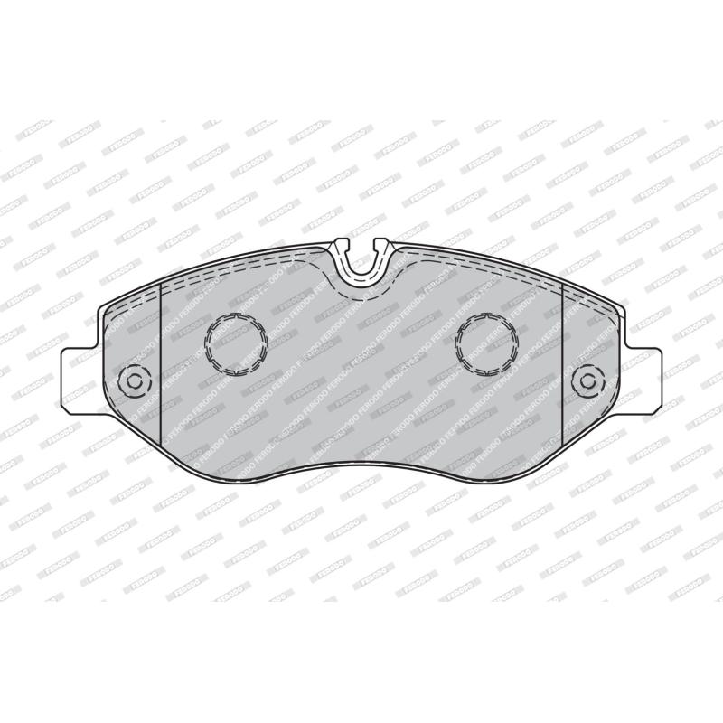 Jeu de 4 plaquettes de frein avant FERODO FVR1778 - Visuel 1