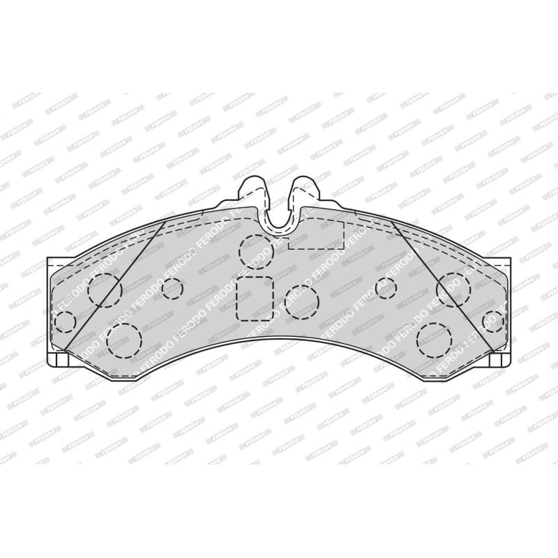 Jeu de 4 plaquettes de frein avant FERODO FVR1879 - Visuel 1