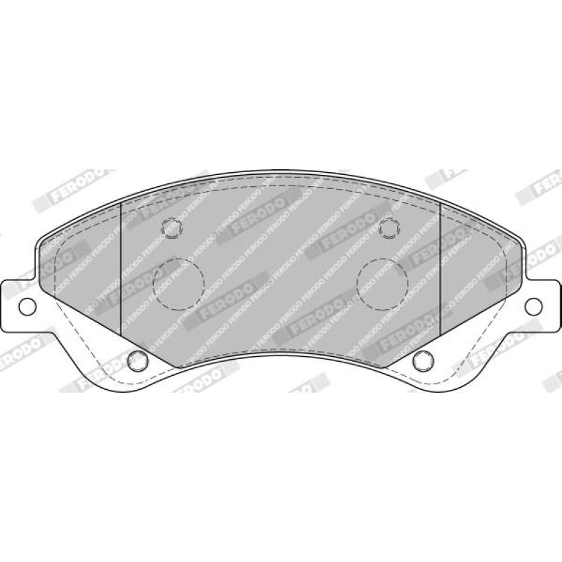 Jeu de 4 plaquettes de frein avant FERODO FVR1929 - Visuel 2