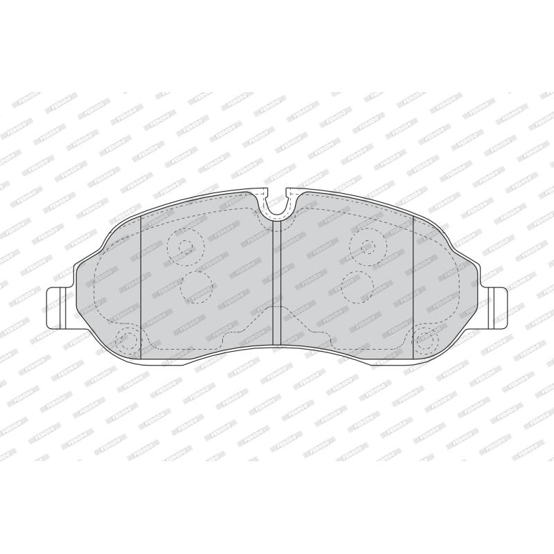 Jeu de 4 plaquettes de frein avant FERODO FVR4661 - Visuel 1