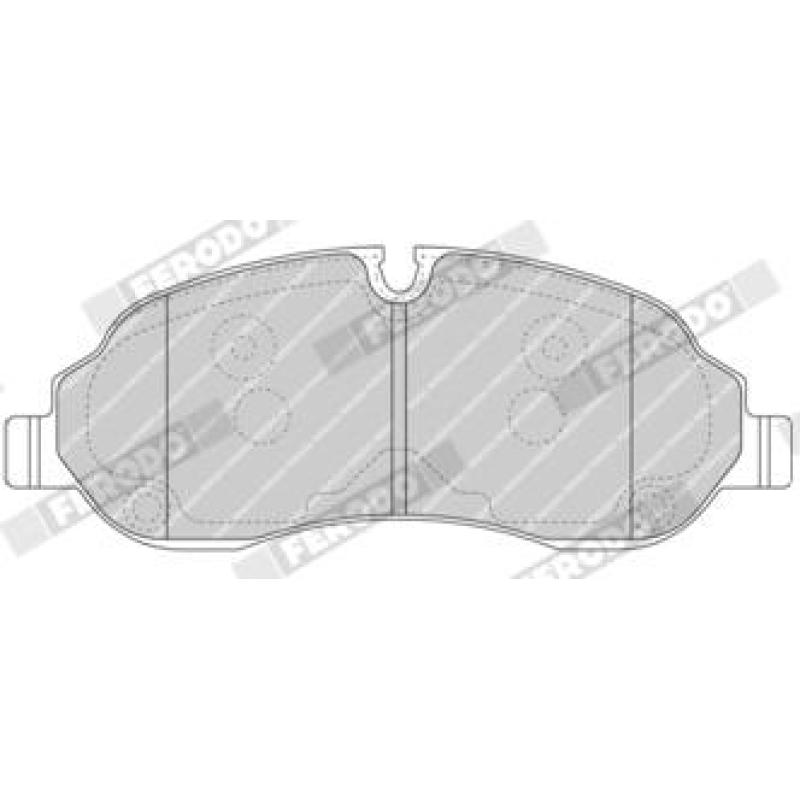 Jeu de 4 plaquettes de frein avant FERODO FVR4661 - Visuel 2