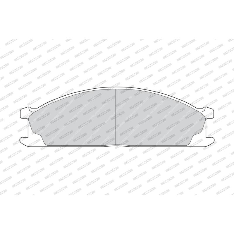 Jeu de 4 plaquettes de frein avant FERODO FVR641 - Visuel 1