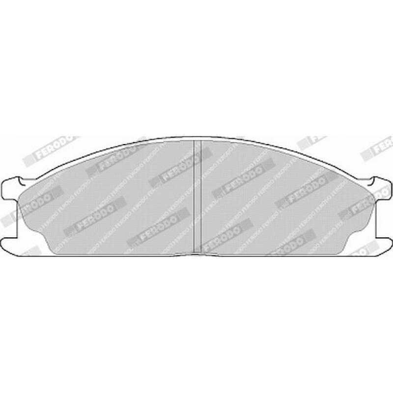 Jeu de 4 plaquettes de frein avant FERODO FVR641 - Visuel 2