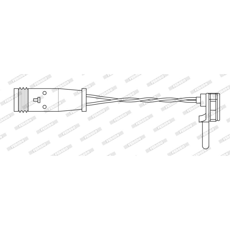 Contact d'avertissement, usure des plaquettes de frein FERODO FWI266 - Visuel 1