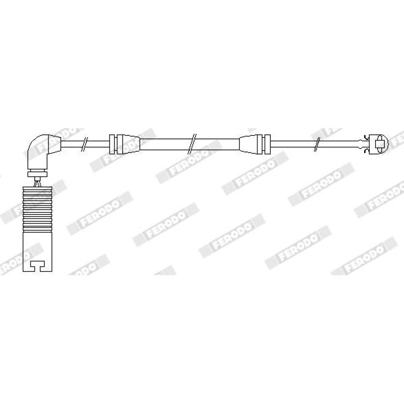 Contact d'avertissement, usure des plaquettes de frein FERODO FWI283 - Visuel 1