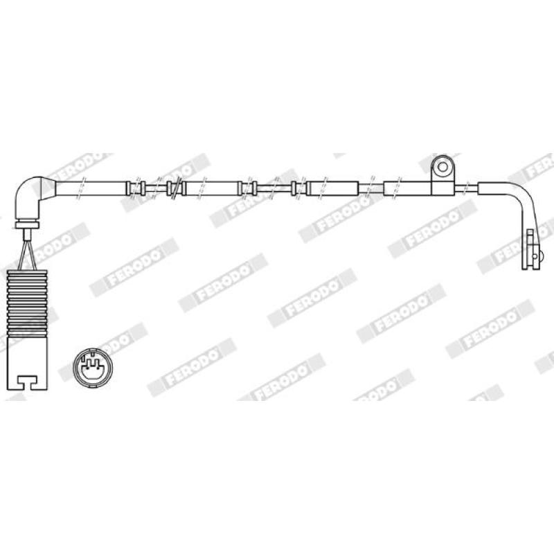 Contact d'avertissement, usure des plaquettes de frein FERODO FWI315 - Visuel 1