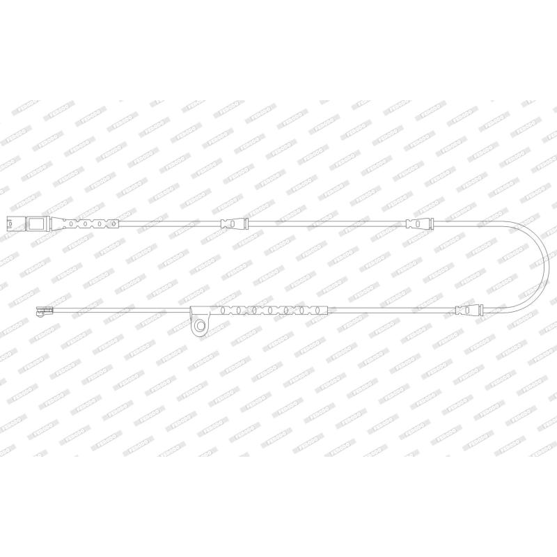 Contact d'avertissement, usure des plaquettes de frein FERODO FWI376 - Visuel 1