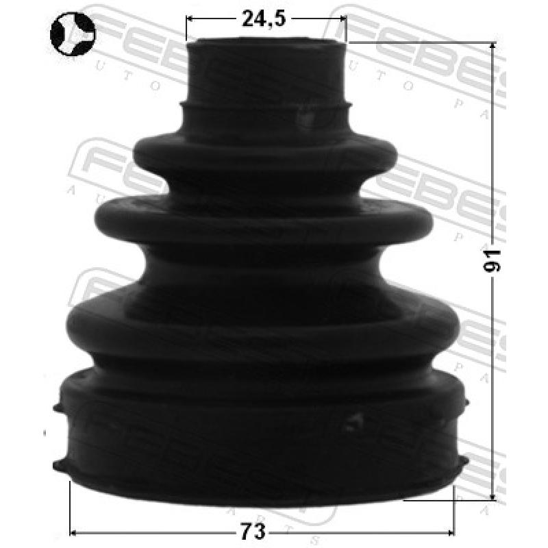 Joint-soufflet, arbre de commande FEBEST 0115-ZRT270T - Visuel 1