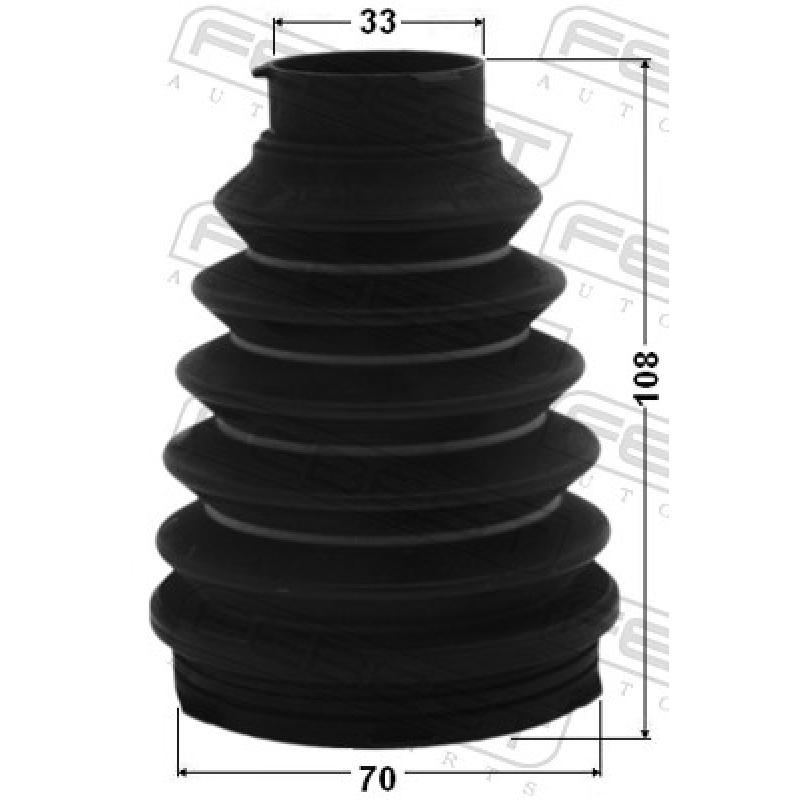 Joint-soufflet, arbre de commande FEBEST 0115P-JZX110 - Visuel 1
