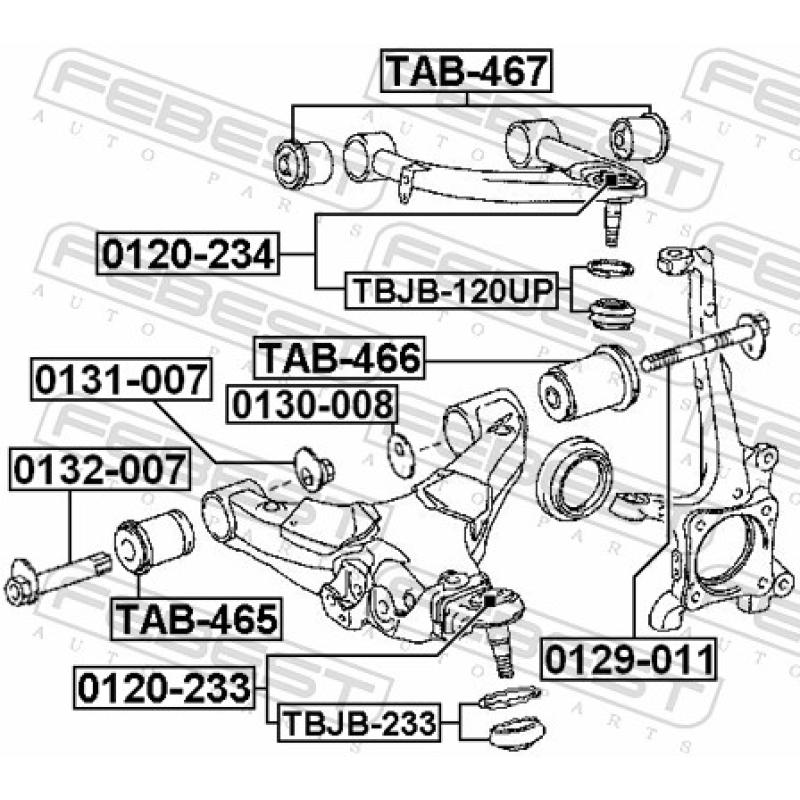 Rotule de suspension FEBEST 0120-233 - Visuel 2