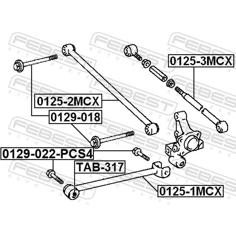 Vis de correction du carrossage FEBEST 0129-018 - Visuel 2