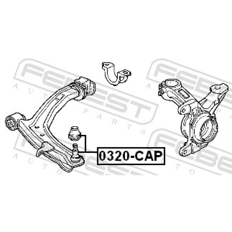 Rotule de suspension FEBEST 0320-CAP - Visuel 2