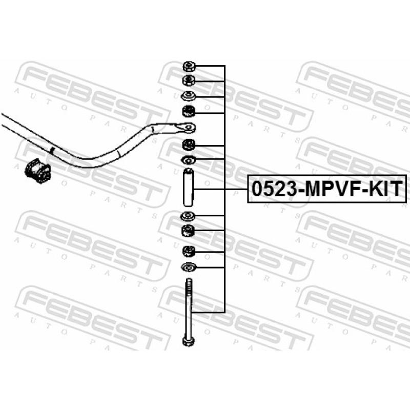 Entretoise/tige, stabilisateur FEBEST 0523-MPVF-KIT - Visuel 2