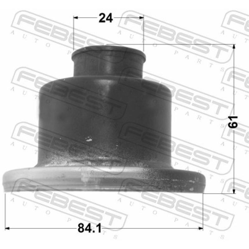 Joint-soufflet, arbre de commande FEBEST 0715-JB416SA - Visuel 1