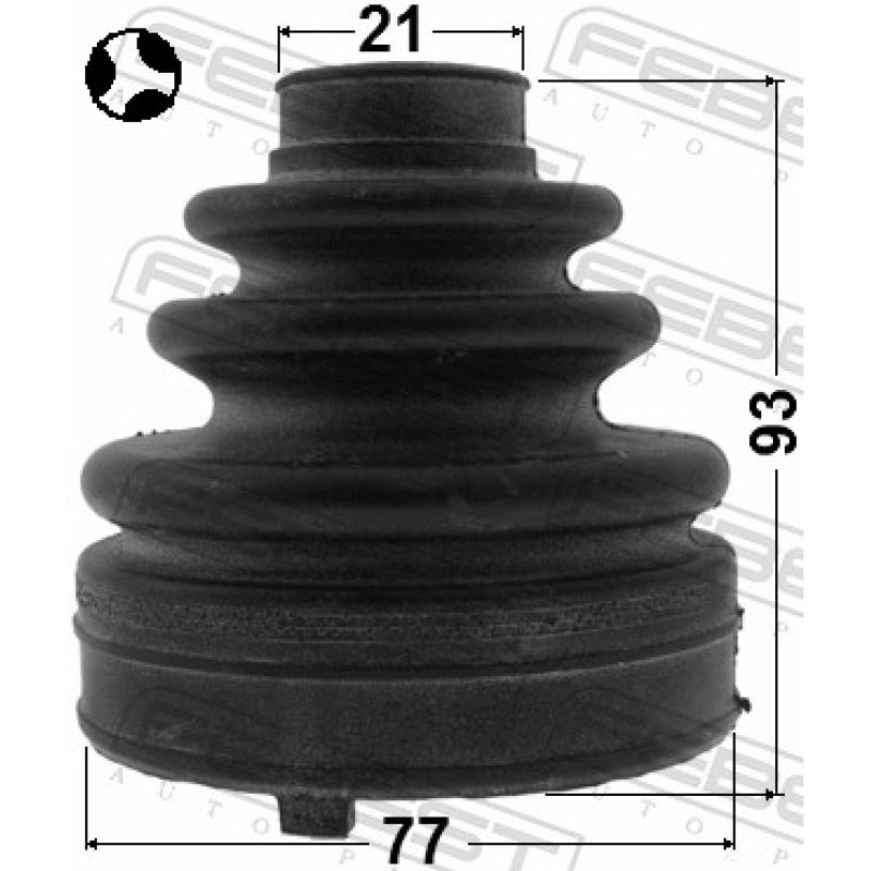 Joint-soufflet, arbre de commande FEBEST 0815-FORMTT - Visuel 2