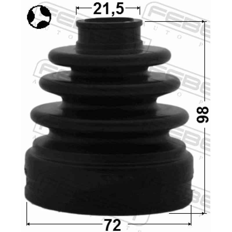 Joint-soufflet, arbre de commande FEBEST 1215-SOLT - Visuel 2