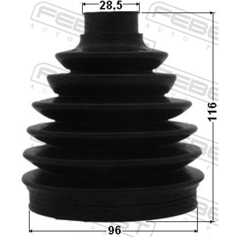 Joint-soufflet, arbre de commande FEBEST 1217-TUC - Visuel 1