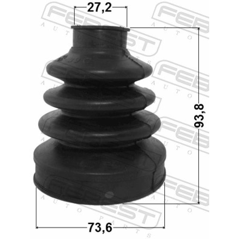 Joint-soufflet, arbre de commande FEBEST 1615-203 - Visuel 2
