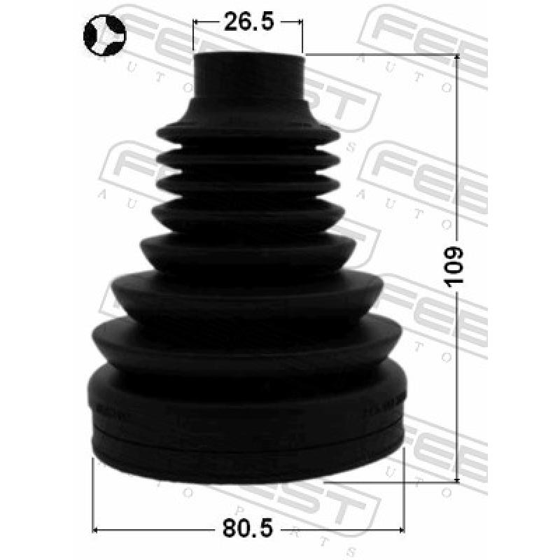 Soufflets de cardan avant FEBEST 1715-Q5LHT - Visuel 2