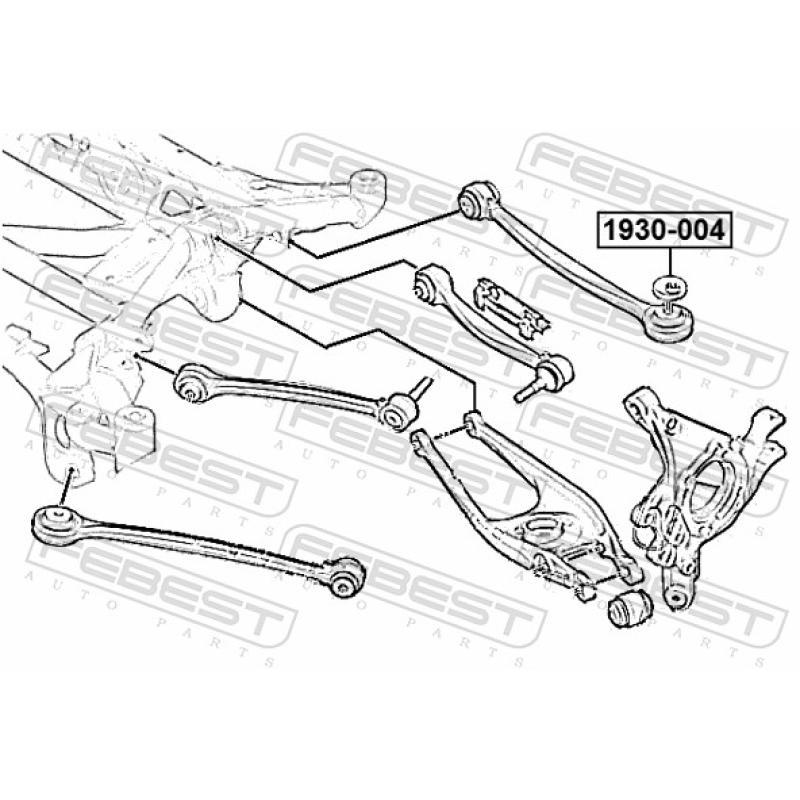 Coquille Caster, corps d'essieu FEBEST 1930-004 - Visuel 1
