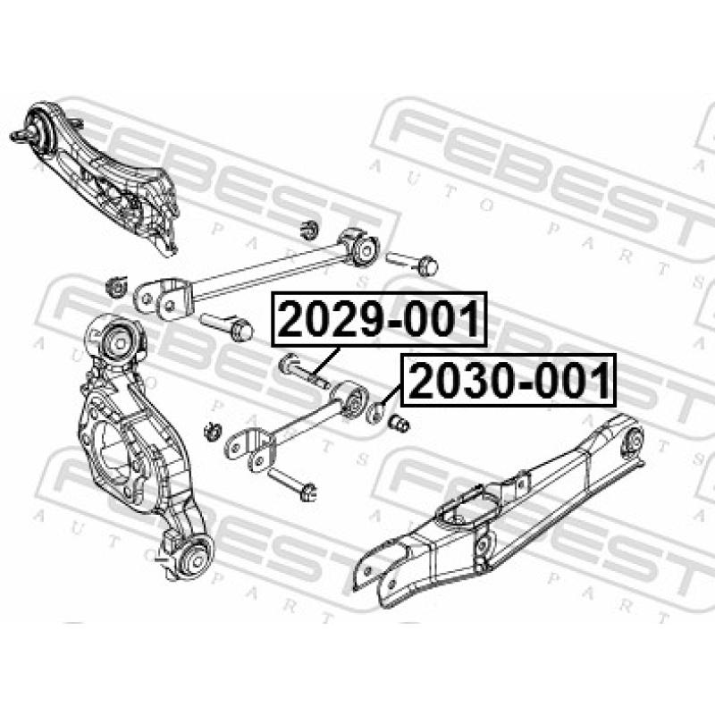 Coquille Caster, corps d'essieu FEBEST 2030-001 - Visuel 2